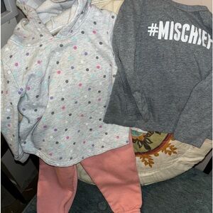 Hoody and Sweat pants, and Mischief long sleeve shirt